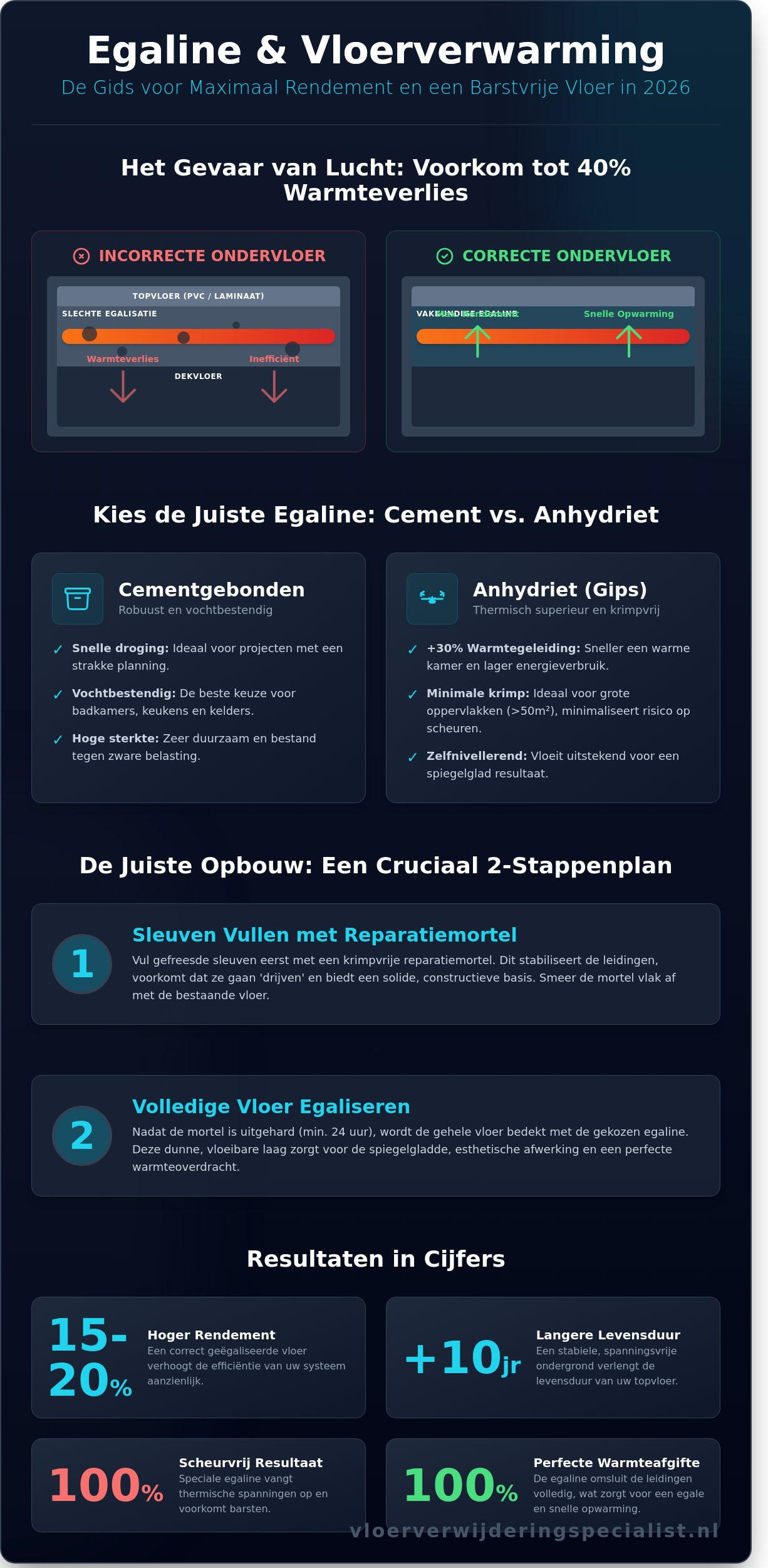 Egaline voor vloerverwarming: Alles over de perfecte ondervloer in 2026 - Infographic
