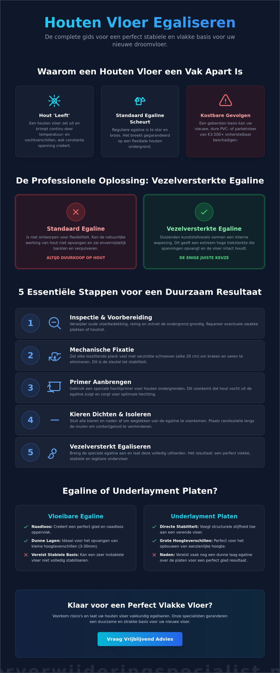 Houten vloer egaliseren: De complete gids voor een stabiele ondervloer in 2026
