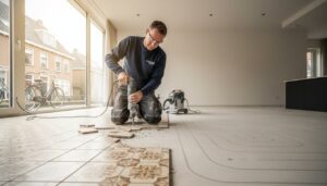Tegelvloer verwijderen met vloerverwarming: de complete gids voor 2026